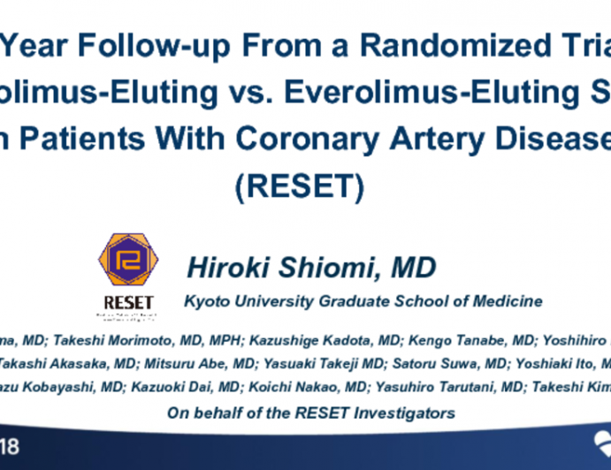 RESET: Seven-Year Follow-up From a Randomized Trial of Sirolimus-Eluting vs Everolimus-Eluting Stents in Patients With Coronary Artery Disease