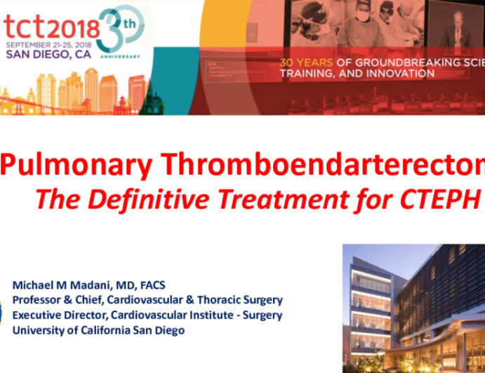 Pulmonary Thromboendartectomy is the Definitive Therapy for CTEPH