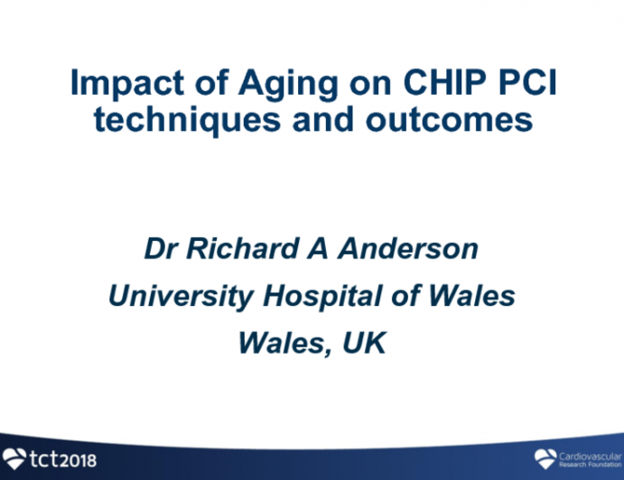 Impact of Aging on CHIP PCI Technique and Outcomes