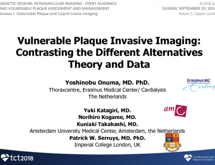 Vulnerable Plaque Invasive Imaging: Contrasting the Different Alternatives (Theory and Data)
