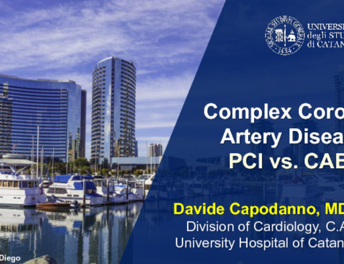 Complex Coronary Artery Disease: PCI vs. CABG
