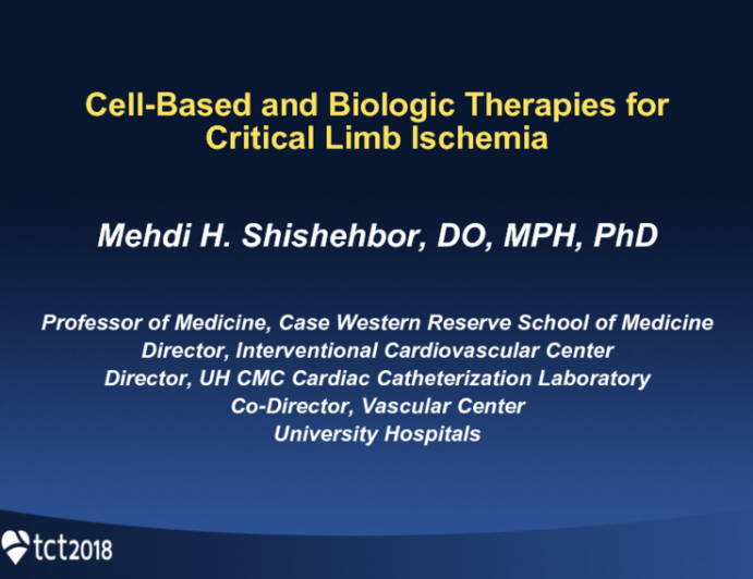 Cell-Based and Biologic Therapies for Critical Limb Ischemia