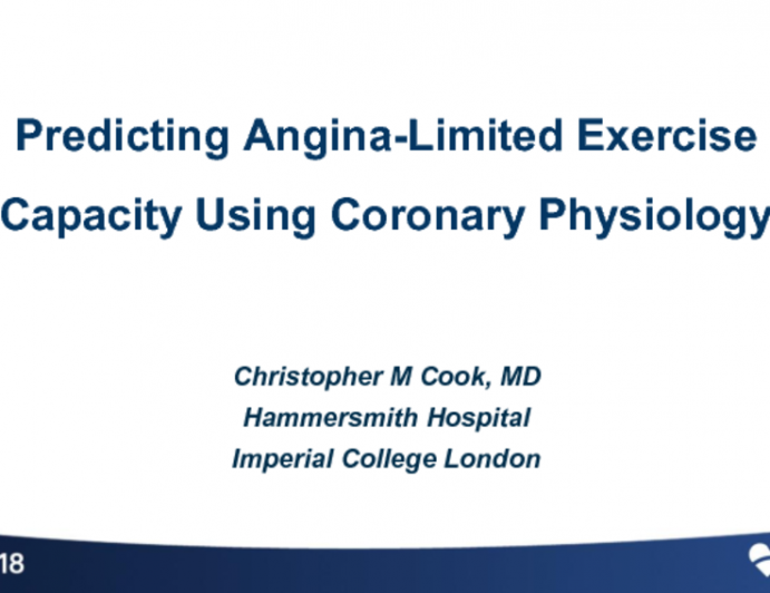 TCT-96: Predicting Angina-Limited Exercise Capacity Using Coronary Physiology