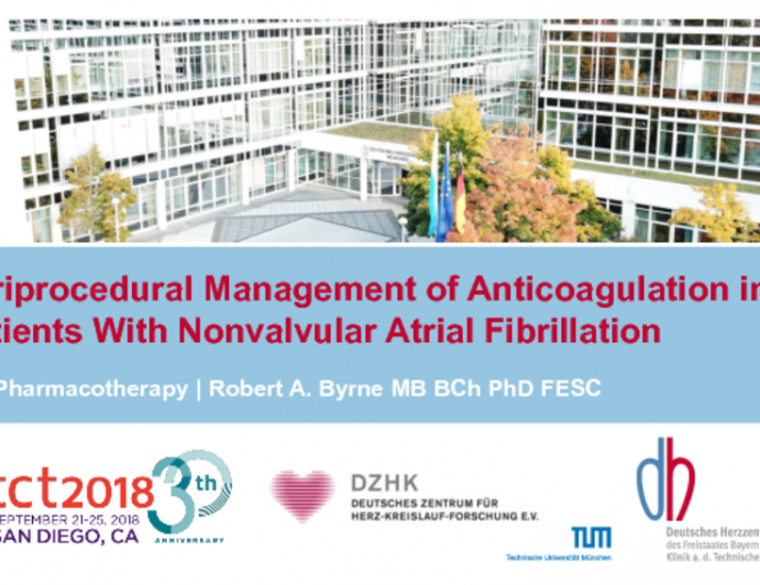 Periprocedural Management of Anticoagulation in Patients With Nonvalvular Atrial Fibrillation