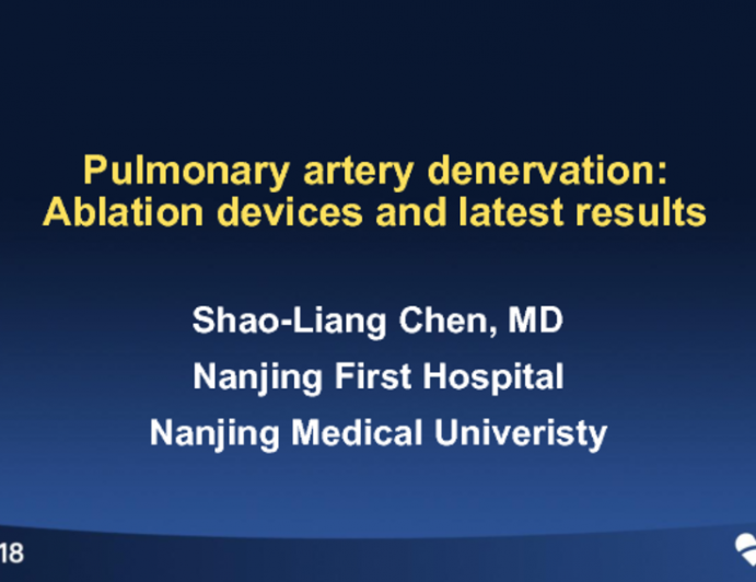 Pulmonary Artery Denervation II: RF Ablation Device and Latest Results