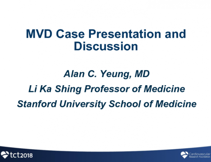 MVD Case Presentation With Heart Team Discussion, Case Introduction