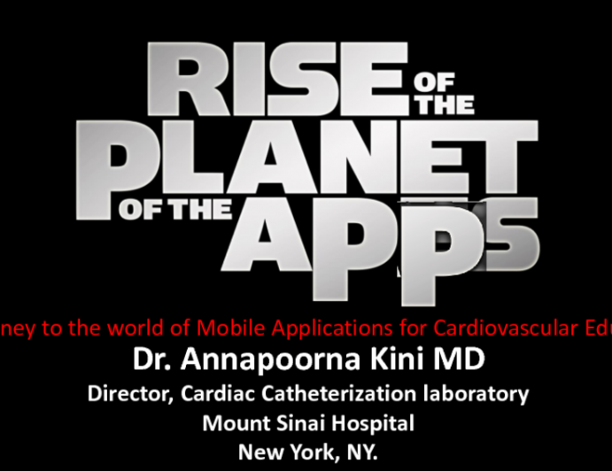 Rise of the Planet of the Apps: The World of Mobile Applications for Cardiovascular Education