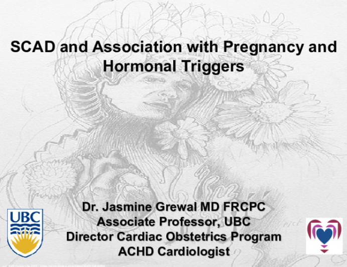 SCAD and Association with Pregnancy and Hormonal Triggers