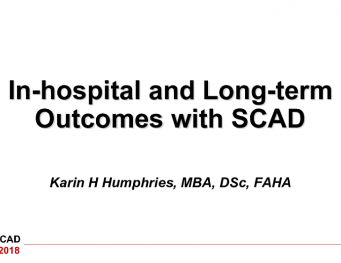 In-hospital and Long-term Outcomes with SCAD