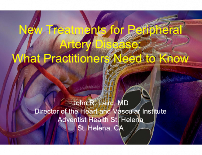 New Treatments for Peripheral Artery Disease: What Practitioners Need to Know