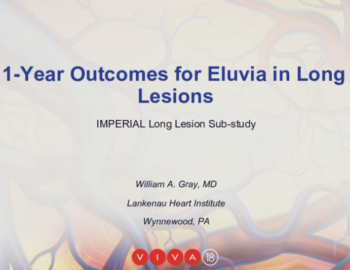 1-Year Outcomes for Eluvia in Long Lesions