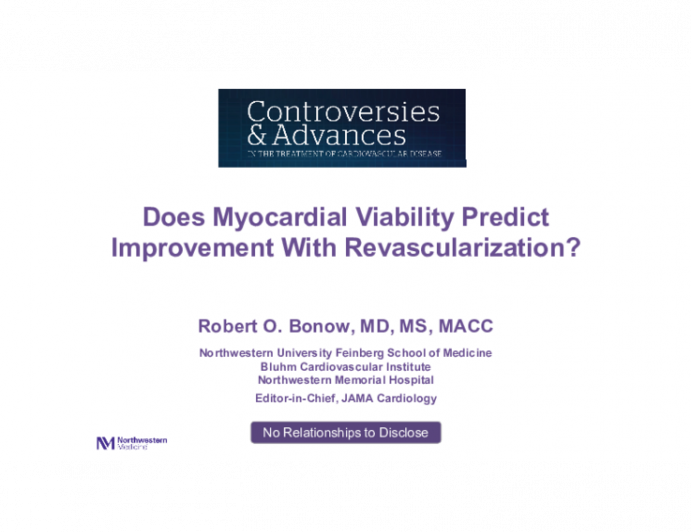 Does Myocardial Viability Predict Improvement With Revascularization?