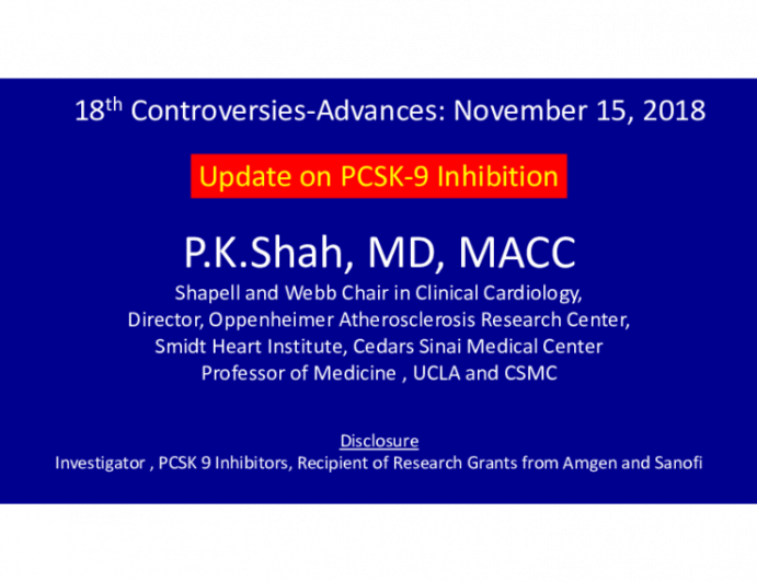 Updateon PCS K-9 Inhibition