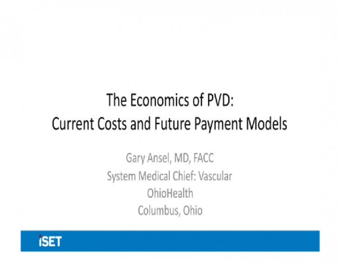 The Economics of PVD: Current Costs and future Payment Models