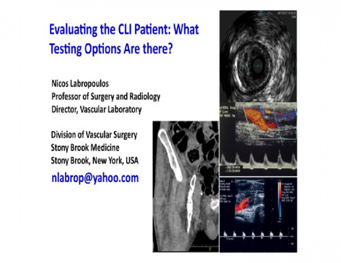 Evaluating the CLI Patient: What Testing Options Are there?