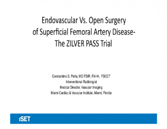 Endovascular vs. Open Surgery of Superficial Femoral Artery Disease-The ZILVER PASS Trial