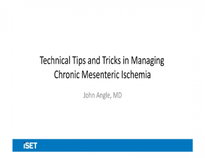 Technical Tips and Tricks in Managing Chronic Mesenteric Ischemia