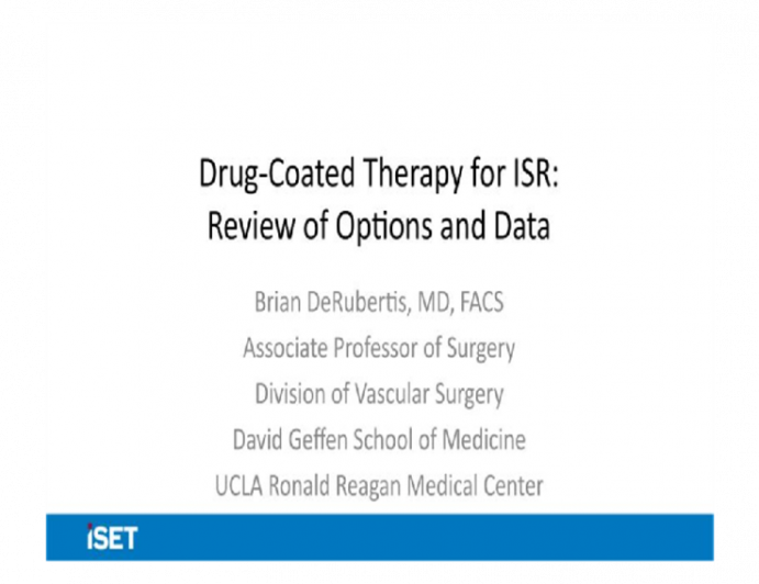 Drug-Coated Therapy for ISR: Review of Options and Data