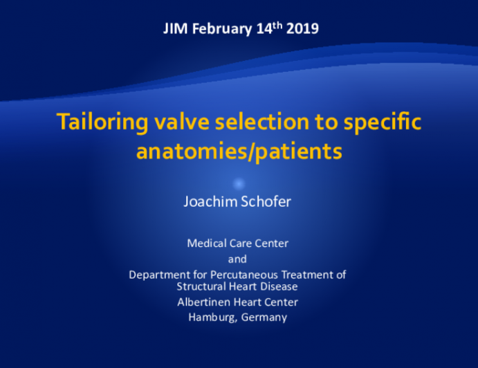 Tailoring valve selection to specific anatomies/patients