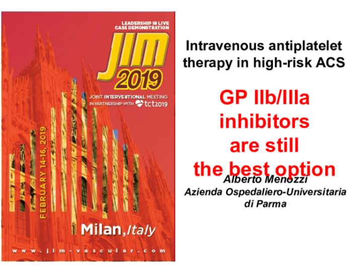GP IIb/IIIa inhibitors are still the best option 