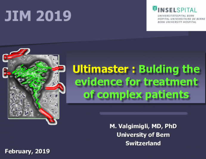 Ultimaster : Bulding the evidence for treatment of complex patients 