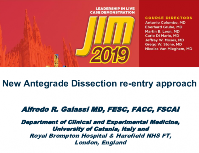 New Antegrade Dissection re-entry approach