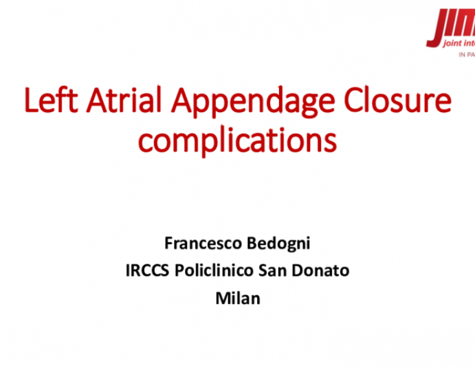 Left Atrial Appendage Closure complications