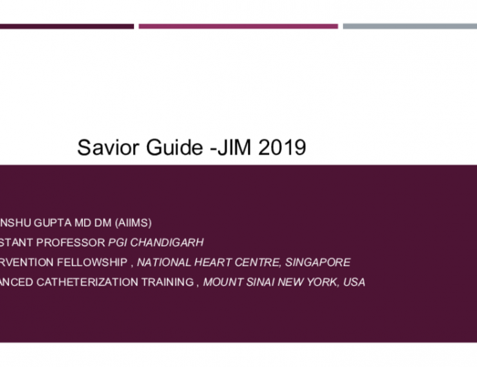 Savior Guide - JIM 2019