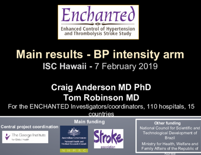 Main results - BP intensity arm