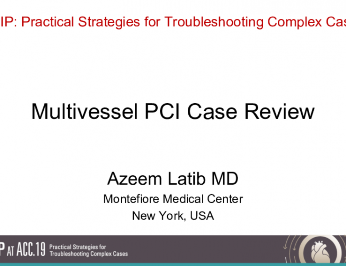 Multivessel PCI Case Review