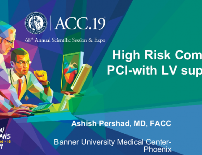 High Risk Complex PCI-with LV support 