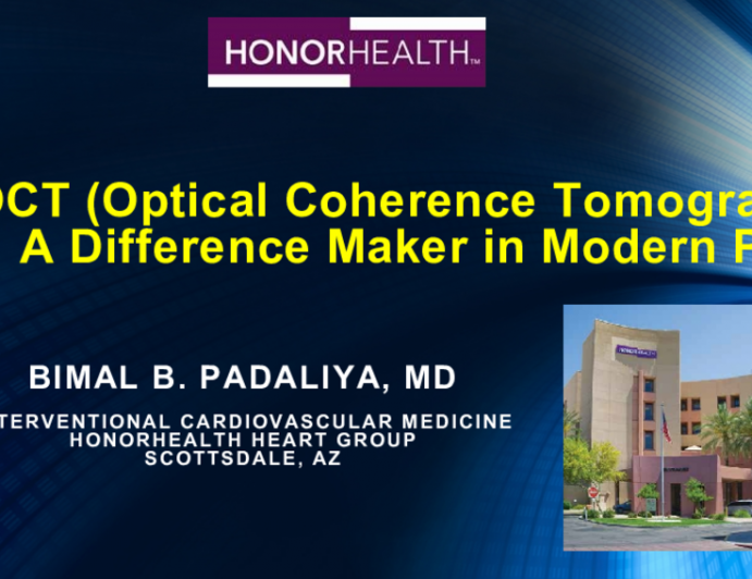 OCT (Optical Coherence Tomography)  A Difference Maker in Modern PCI