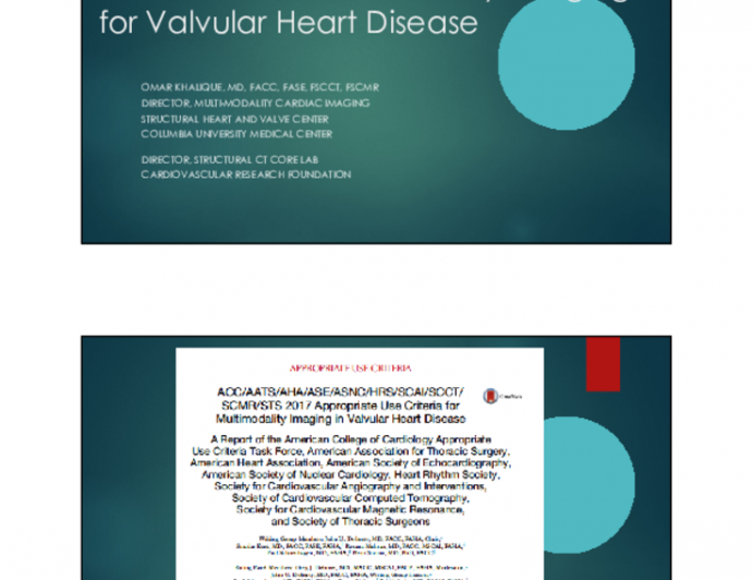 AUC for Multimodality Imaging for Vascular Heart Disease