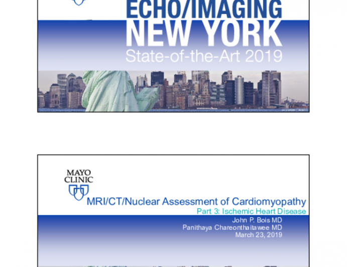 MRI/CT/Nuclear Assessment of Cardiomyopathy