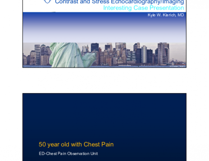 Contrast and Stress Echocardiography/Imaging