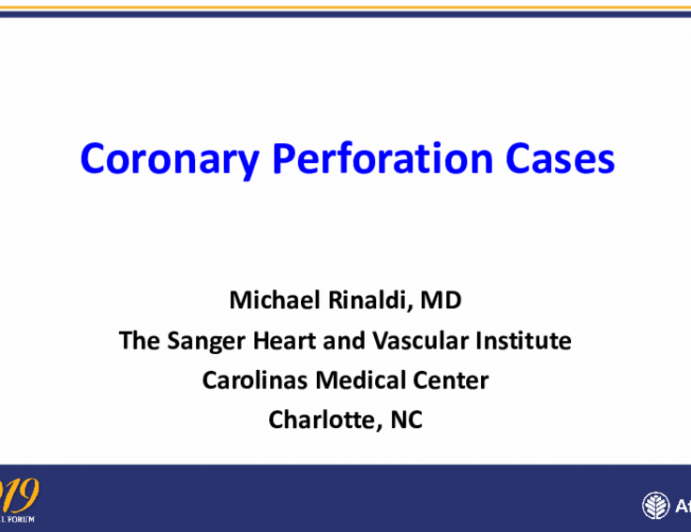 Coronary Perforation Cases