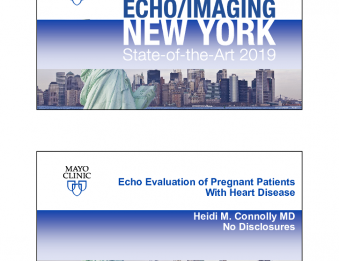Echo Evaluation of Pregnant Patients With Heart Disease