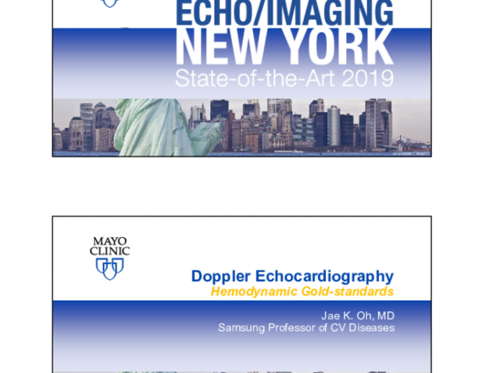Doppler Echocardiography Hemodynamic Gold-standards