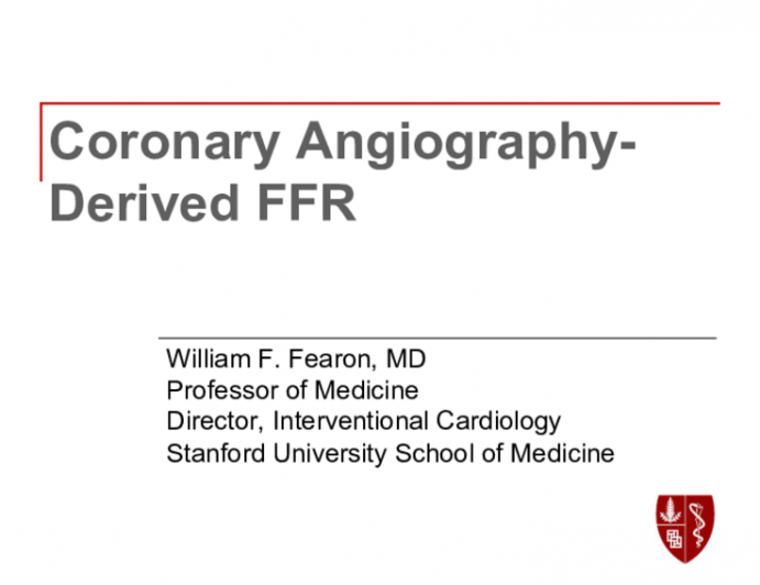 Coronary Angiography - Derived FFR