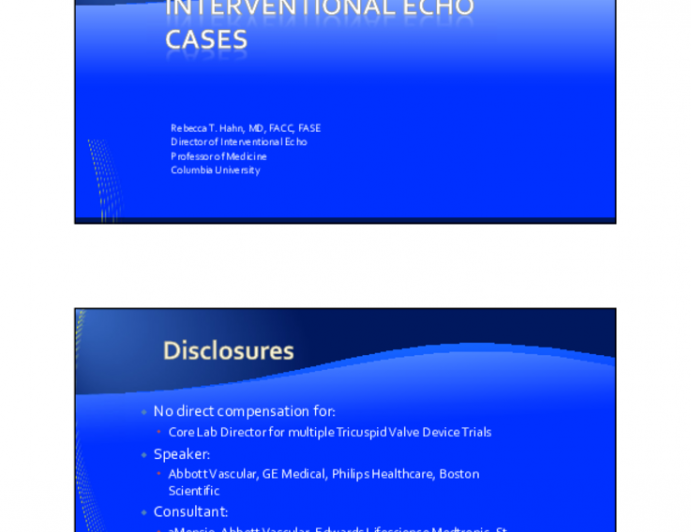Interventional Echo Cases
