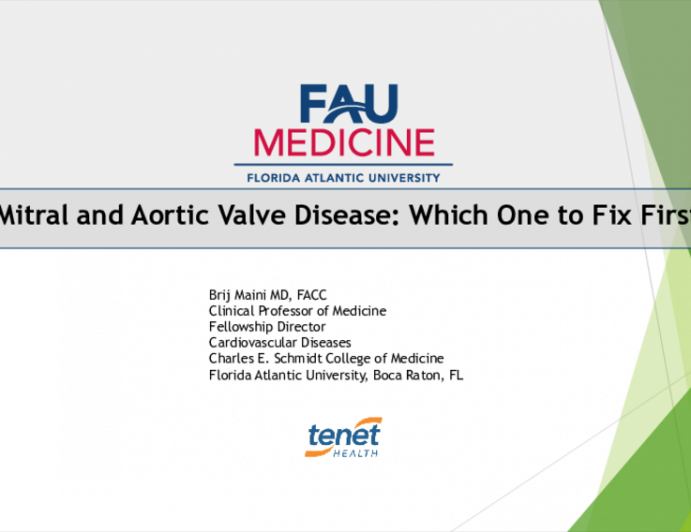 Mixed Mitral and Aortic Valve Disease: Which One to Fix First?
