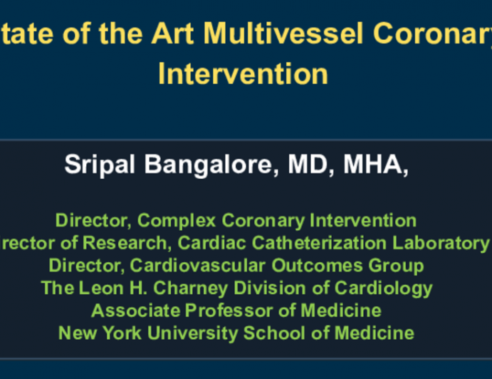State of the Art Multivessel Coronary Intervention
