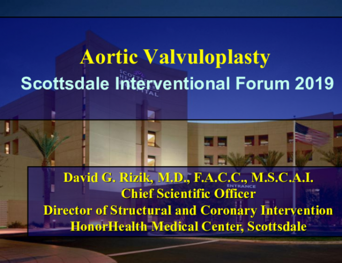 Aortic Valvuloplasty