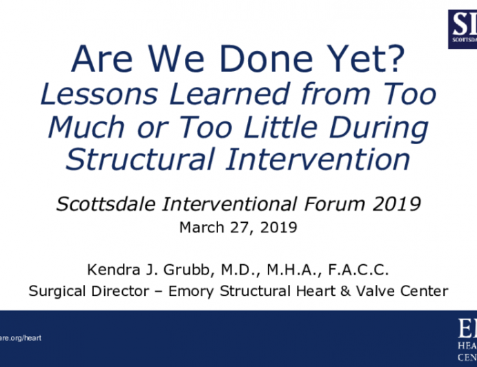 Are We Done Yet?Lessons Learned from Too Much or Too Little During Structural Intervention