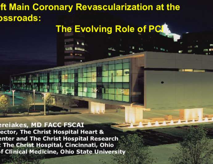 Left Main Coronary Revascularization at the Crossroads: The Evolving Role of PCI