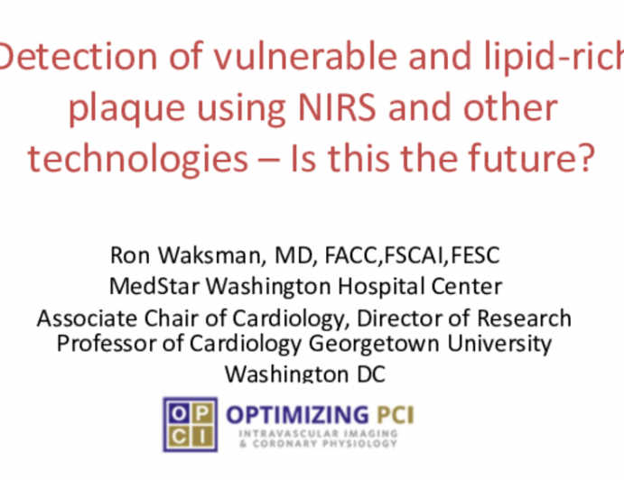 Detection of vulnerable and lipid-rich plaque using NIRS and other technologies – Is this the future?