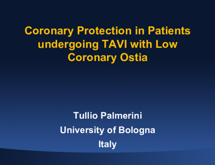 Coronary Protection in Patients undergoing TAVI with Low Coronary Ostia