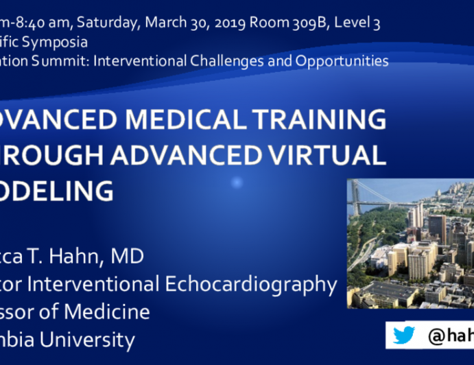 Advanced Medical Training through Advanced Virtual Modeling 