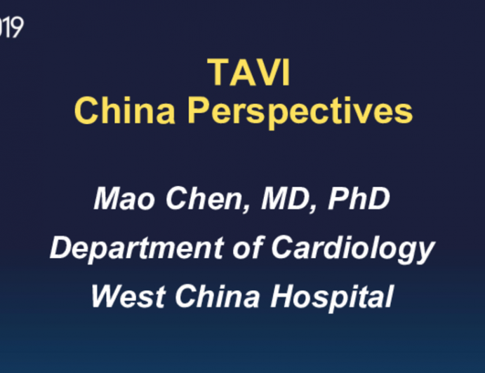 TAVI China Perspectives