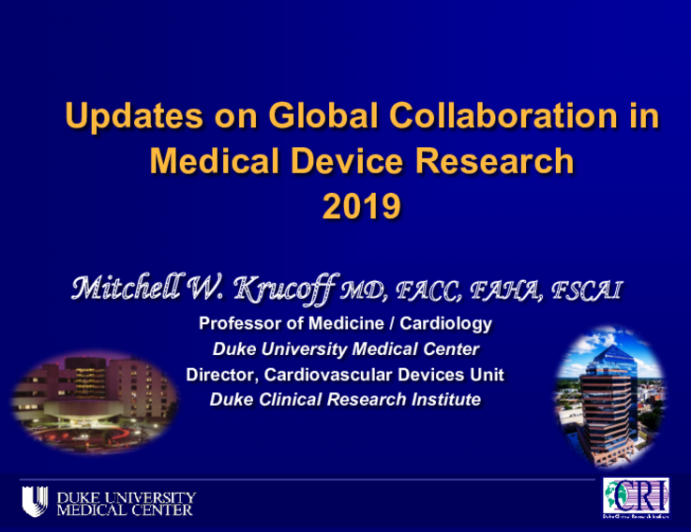 Updates on Global Collaboration in Medical Device Research2019